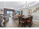 Elegant dining area with hardwood floors and ocean views at 2600 North Ocean Blvd. # 211, Myrtle Beach, SC 29577