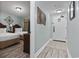 Hallway view of condo with access to bedroom and entry at 2600 North Ocean Blvd. # 211, Myrtle Beach, SC 29577