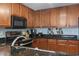Kitchen with stainless steel appliances and granite countertops at 2600 North Ocean Blvd. # 211, Myrtle Beach, SC 29577