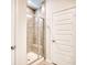 Bathroom with a glass shower and tile surround. It includes a built-in seat at 268 Empyrean Circle, Myrtle Beach, SC 29588