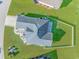Overhead view of the house, highlighting its layout and yard at 360 Hillsborough Dr., Conway, SC 29526