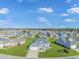 Aerial view of house and neighborhood, showcasing landscape at 360 Hillsborough Dr., Conway, SC 29526
