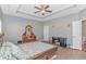 Main bedroom with a king-size bed and plenty of natural light at 360 Hillsborough Dr., Conway, SC 29526