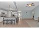 Modern kitchen with an island and stainless steel appliances at 360 Hillsborough Dr., Conway, SC 29526