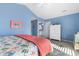 Spacious main bedroom with ensuite bathroom and ample closet space at 411A Ocean Blvd. S, Surfside Beach, SC 29575