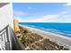 Balcony with breathtaking ocean views at 6804 N Ocean Blvd. # 1215, Myrtle Beach, SC 29572