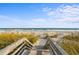 Wooden walkway leading to the sandy beach and ocean at 6804 N Ocean Blvd. # 1215, Myrtle Beach, SC 29572