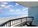 Balcony offering stunning daytime ocean views at 2401 S Ocean Blvd. # 654, Myrtle Beach, SC 29577