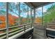 Balcony view overlooking the pool and colorful trees at 415 Ocean Creek Dr. # 2373, Myrtle Beach, SC 29572