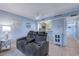 Open living room with view to the kitchen at 415 Ocean Creek Dr. # 2373, Myrtle Beach, SC 29572