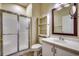 Bathroom with a shower, vanity with storage, and a toilet at 1286 River Oaks Dr. # 8-M, Myrtle Beach, SC 29579