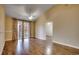 Spacious bedroom with hardwood floors and balcony access at 1286 River Oaks Dr. # 8-M, Myrtle Beach, SC 29579