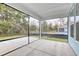 Screened porch overlooking backyard under construction at 1310 Crested Iris Way, North Myrtle Beach, SC 29582