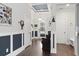 Spacious entryway with hardwood floors, blue accents, and a bench at 144 Bucky Loop, Murrells Inlet, SC 29576