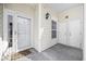 Front door with covered entryway and double storage closet at 4924 Pond Shoals Ct. # 101, Myrtle Beach, SC 29579