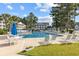Inviting community pool with plenty of seating and a gazebo at 4924 Pond Shoals Ct. # 101, Myrtle Beach, SC 29579