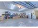 Spacious garage with ample storage space and a refrigerator at 604 Stableford Ct., Myrtle Beach, SC 29577