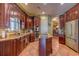 Gourmet kitchen with custom cabinets, stainless steel appliances, and an island at 604 Stableford Ct., Myrtle Beach, SC 29577