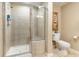 Bathroom with glass shower and tiled floor at 9994 Beach Club Dr. # 1604, Myrtle Beach, SC 29572