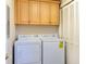 Laundry room with a stacked washer and dryer and additional storage cabinets at 9994 Beach Club Dr. # 1604, Myrtle Beach, SC 29572