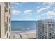 Ocean view from a balcony with hotels on the beach at 9994 Beach Club Dr. # 1604, Myrtle Beach, SC 29572