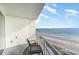 Balcony with ocean and beach views at 107 Ocean Blvd. S # 507, Myrtle Beach, SC 29577