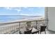 Balcony offering beautiful ocean and beach views at 107 Ocean Blvd. S # 507, Myrtle Beach, SC 29577