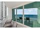 Oceanfront balcony with patio furniture and stunning views at 107 Ocean Blvd. S # 507, Myrtle Beach, SC 29577