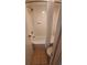 Simple bathroom with shower/tub combo, toilet, and tiled floor at 1105 S Ocean Blvd. # 830, Myrtle Beach, SC 29577