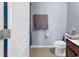 Clean bathroom with shower and toilet at 1857 Culbertson Ave. # 1857, Myrtle Beach, SC 29577