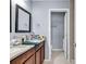 Double vanity bathroom with granite countertops at 1857 Culbertson Ave. # 1857, Myrtle Beach, SC 29577