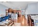 Open-concept kitchen with wooden cabinets and hardwood floors at 1857 Culbertson Ave. # 1857, Myrtle Beach, SC 29577