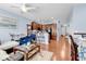 Bright living room with hardwood floors and ceiling fan at 1857 Culbertson Ave. # 1857, Myrtle Beach, SC 29577
