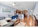 Comfortable living room with sectional sofa and hardwood floors at 1857 Culbertson Ave. # 1857, Myrtle Beach, SC 29577