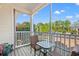 Relaxing screened balcony with seating and peaceful views at 2005 Silvercrest Dr. # G-32, Myrtle Beach, SC 29579