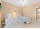 Twin bedroom featuring white furniture and a serene beach theme at 2005 Silvercrest Dr. # G-32, Myrtle Beach, SC 29579
