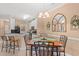 Dining area with a square table and chairs near the kitchen at 2005 Silvercrest Dr. # G-32, Myrtle Beach, SC 29579