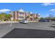 Front view of condo building with parking lot and landscaping at 2005 Silvercrest Dr. # G-32, Myrtle Beach, SC 29579