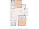 Floor plan of the two-bedroom, two-bathroom condo unit with dimensions at 2005 Silvercrest Dr. # G-32, Myrtle Beach, SC 29579
