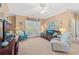 Inviting living room with beach decor, comfy seating, and balcony access at 2005 Silvercrest Dr. # G-32, Myrtle Beach, SC 29579
