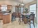 Kitchen dining area with a table and chairs, and a hutch at 2707 Wood Creek Ln., Conway, SC 29527