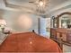 Spacious main bedroom with ensuite bath, large windows and ceiling fan at 2707 Wood Creek Ln., Conway, SC 29527