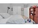 Spacious bedroom with a king-size bed and built-in shelving at 317 Goddard Ln., Murrells Inlet, SC 29576