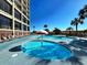 Fun mushroom-shaped water feature in a kiddie pool at 4800 S Ocean Blvd. # 611, North Myrtle Beach, SC 29582