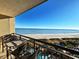 Stunning ocean view from balcony, overlooking beach and resort at 4800 S Ocean Blvd. # 611, North Myrtle Beach, SC 29582