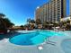 Inviting swimming pool with a relaxing atmosphere at 4800 S Ocean Blvd. # 611, North Myrtle Beach, SC 29582