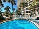 Relaxing resort pool area with bridge and landscaping at 4800 S Ocean Blvd. # 611, North Myrtle Beach, SC 29582