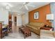 Living room with sofa, coffee table, and ocean view at 5200 N Ocean Blvd. # 1134, Myrtle Beach, SC 29577