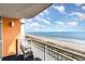 Stunning ocean view from private balcony, featuring comfortable seating at 5300 N Ocean Blvd. # 1011, Myrtle Beach, SC 29577