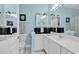 Clean bathroom featuring a white vanity and shower/tub combo at 712 Algonquin Dr. # A, Pawleys Island, SC 29585
